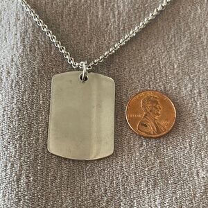 Stainless Steel Dog Tag Necklace